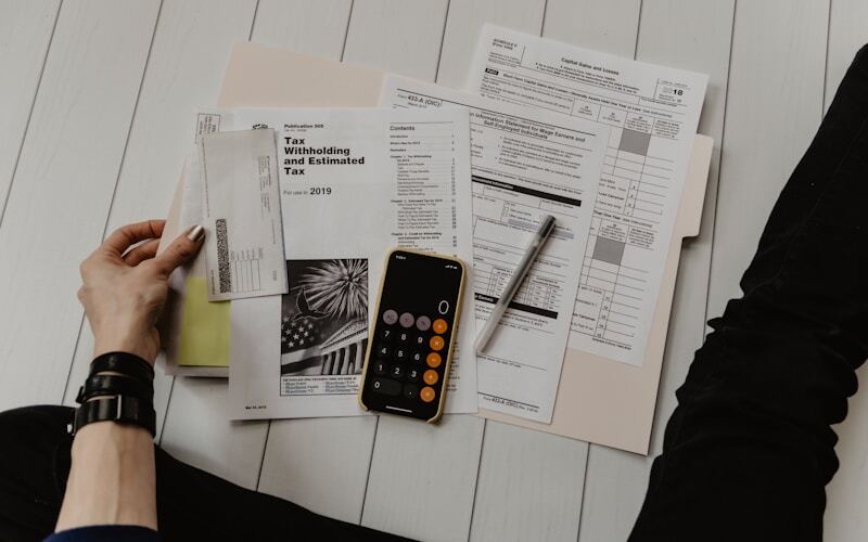 Coins and calculator — saving money
